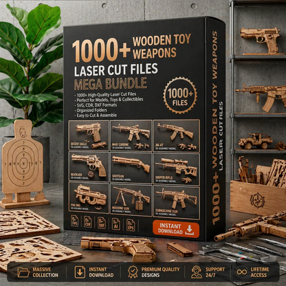 1.000.000+ file laser engraving bundle – SVG-DFX-AI-EPS (+ 5,000 FREE Bonus!)