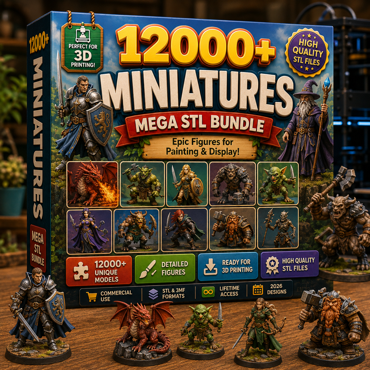 +700,000+ Files | 3D STL Pack | Mega Bundle 30TB + 5000 Free Bonus